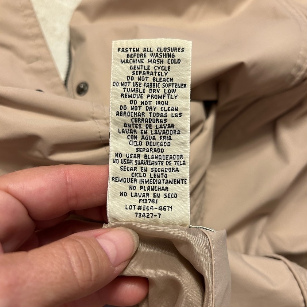 St. John's Bay Beige Reversible Jacket with Hood. Size 3X - Picture 4 of 11